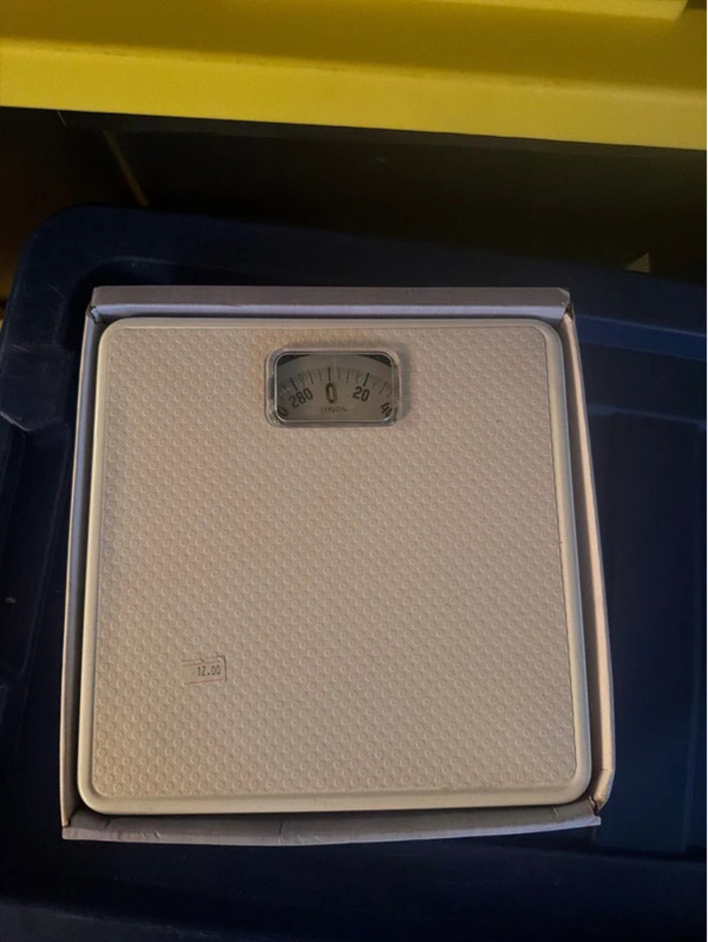 Taylor Analog Bathroom Scale White Mat